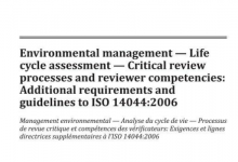ISO/TS 14071:2014 环境管理 - 生命周期评估 - 关键评审过程和评审员能力:ISO 14044:2006的附加要求和指南-苏州设施管理(现代后勤)产业标准化联盟