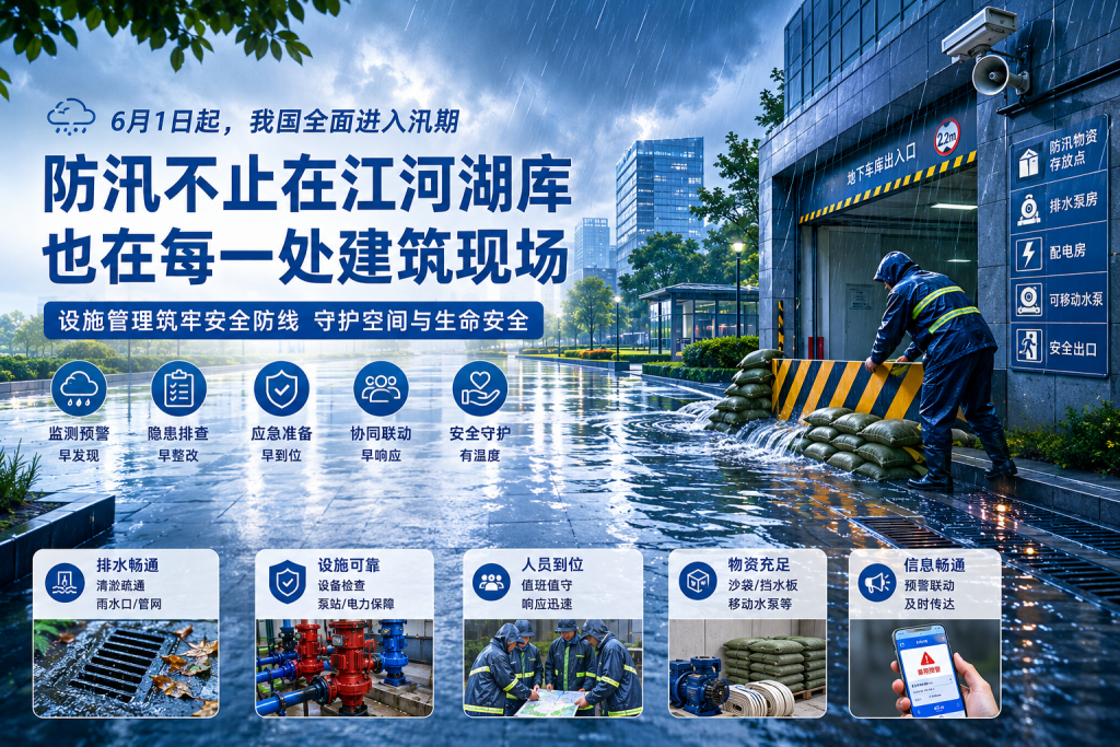 防汛不止在江河湖库，也在每一处建筑现场-苏州设施管理（现代后勤）产业标准化联盟