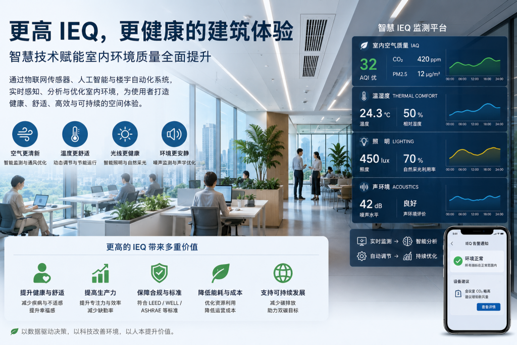 从“能运行”到“更健康”：智慧技术如何提升建筑室内环境质量-苏州设施管理（现代后勤）产业标准化联盟