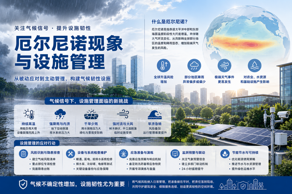 从厄尔尼诺现象看设施管理的气候韧性责任-苏州设施管理(现代后勤)产业标准化联盟