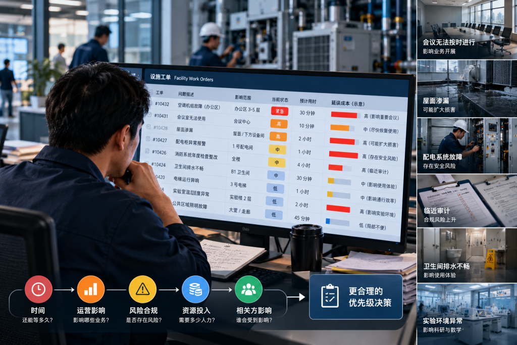 当所有事情都很紧急,设施管理该如何决定先做什么?-苏州设施管理(现代后勤)产业标准化联盟